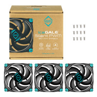 Iceberg Thermal IceGALE Silent PWM - Ventilator - 12 cm - 600 RPM - 1600 RPM - 21,8 dB - 51 cfm