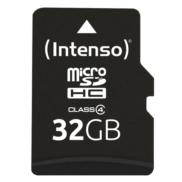 Intenso microSD Karte Class 4, 32 GB, MicroSDHC, Klasse 4, 20 MB/s, 5 MB/s, Schockresistent, Temperaturbeständig, Röntgensicher