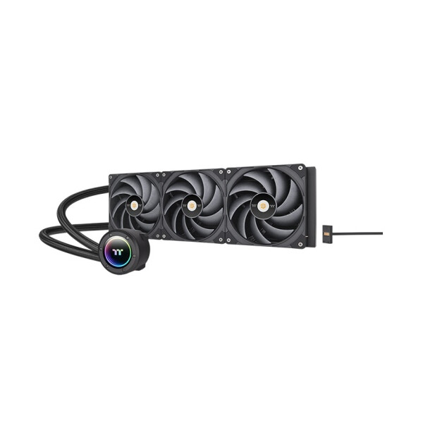 Thermaltake CL-W401-PL14BL-A, All-in-One-Flüssigkeitskühler, 14 cm, 119,6 cfm, Schwarz