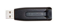 Verbatim V3 - USB 3.0-Stick 128 GB - Schwarz - 128 GB - USB Typ-A - 3.2 Gen 1 (3.1 Gen 1) - 80 MB/s - Dia - Schwarz