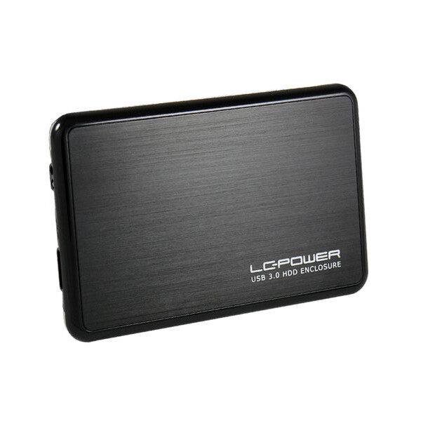 LC-Power LC-25BUB3, 2.5", SATA, Serial ATA II, 5 Gbit/s, Aluminium, Schwarz