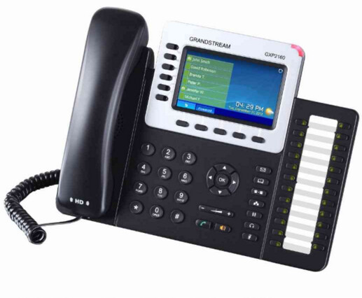 Grandstream GXP2160 - IP-Telefon - Kabelgebundenes Mobilteil - 6 Zeilen - LCD - 10,9 cm (4.3") - 480 x 272 Pixel