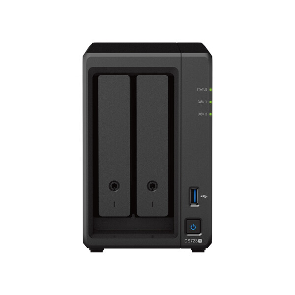 Synology DiskStation DS723+, NAS, Desktop, Ryzen Embedded, R1600, 2 GB, DDR4