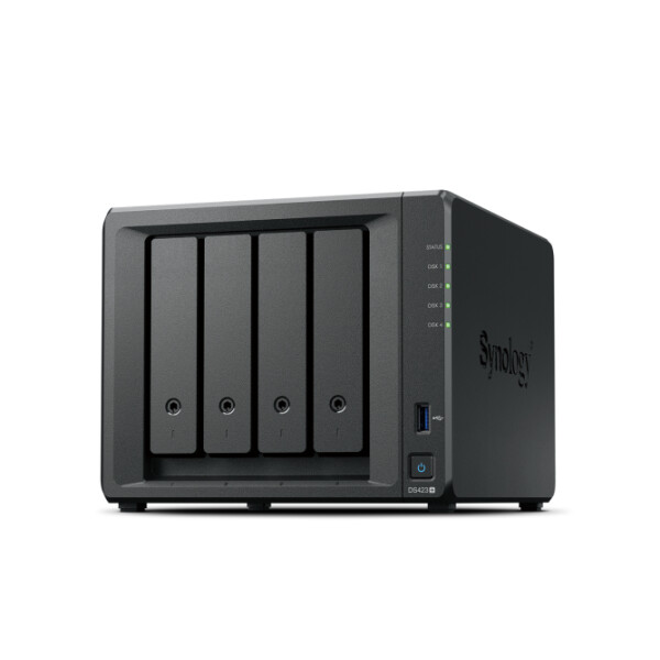 Synology DiskStation DS423+, NAS, Desktop, Intel® Celeron®, J4125, 24 TB, Schwarz