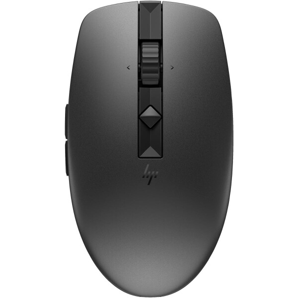 HP 715 Wiederaufladbare Maus für mehrere Geräte - Beidhändig - RF Wireless + Bluetooth - 3000 DPI - Schwarz