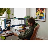 HP 715 Wiederaufladbare Maus für mehrere Geräte - Beidhändig - RF Wireless + Bluetooth - 3000 DPI - Schwarz
