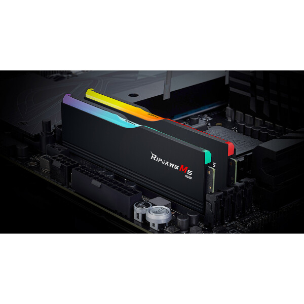 G.Skill Ripjaws M5 RGB F5-5200J4040A32GX2-RM5RK, 64 GB, 2 x 32 GB, DDR5, 5200 MHz, 288-pin DIMM