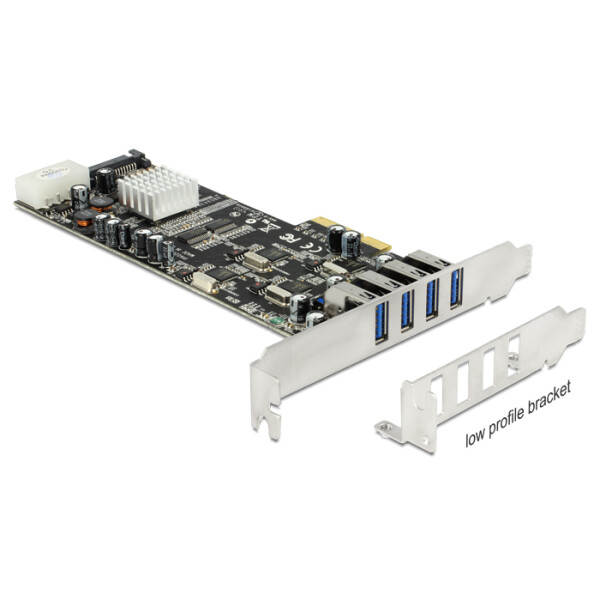 Delock 89365, PCIe, USB 3.2 Gen 1 (3.1 Gen 1), Windows XP/XP-64/Vista/Vista-64/7/7-64/8, Linux, 5 Gbit/s, Windows 7 Home Basic, Windows 7 Home Basic x64, Windows 7 Home Premium, Windows 7 Home Premium...