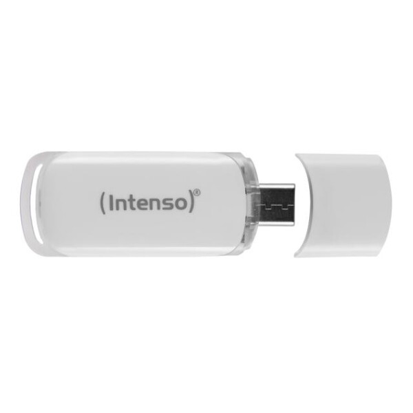 Intenso Flash Line, 32 GB, USB Typ-C, 3.2 Gen 1 (3.1 Gen 1), 70 MB/s, Kappe, Weiß