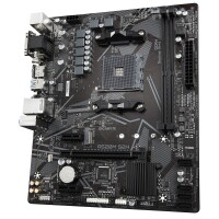 Gigabyte A520M S2H Mainboard - Unterstützt AMD Ryzen 5000 Serie AM4 CPUs - 4+3 Phasen reines digitales VRM - bis zu 5100MHz DDR4 (OC) - PCIe 3.0 x4 M.2 - GbE LAN - USB 3.2 Gen 1 - AMD - Sockel AM4 - AMD Ryzen 3000 Series - Sockel AM4 - 64 GB - DDR4-SDRAM