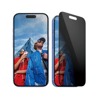 PanzerGlass Privacy Displayschutz für iPhone 16 & 15 - Ultra-Wide Fit