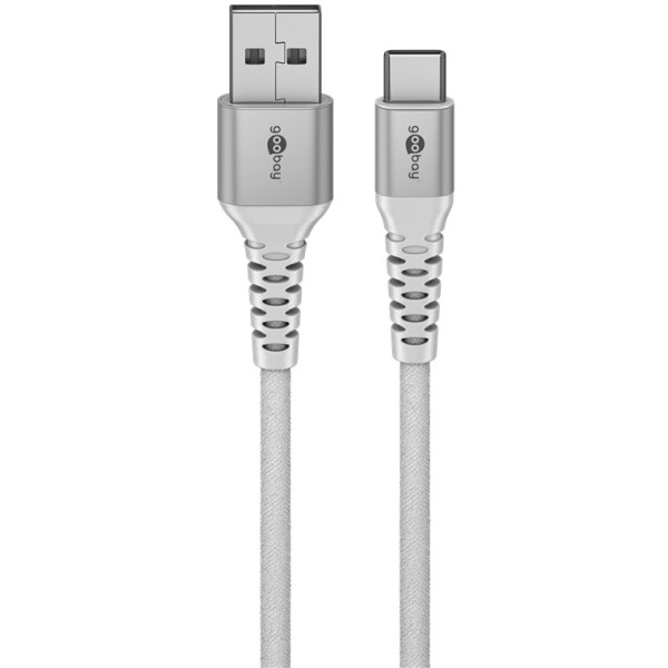 Goobay 74530, 1 m, USB C, USB A, USB 2.0, 0,48 Gbit/s, Weiß