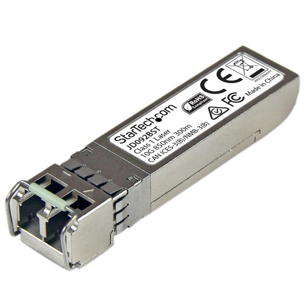 StarTech.com HP JD092B kompatibel SFP+ Transceiver Modul - 10GBASE-SR, Faseroptik, 11100 Mbit/s, SFP+, LC, SR, 300 m