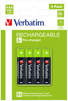 Verbatim 49514 - Wiederaufladbarer Akku - AAA - Nickel-Metallhydrid (NiMH) - 1,2 V - 4 Stück(e) - 950 mAh