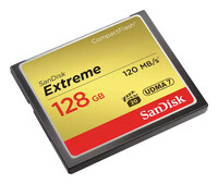 SanDisk CF Extreme 128GB - 128 GB - Kompaktflash - 120 MB/s - 85 MB/s - Schwarz