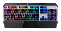 Cougar Gaming Attack X3 RGB - Full-size (100%) - USB - Mechanischer Switch - QWERTZ - RGB-LED - Schwarz - Silber