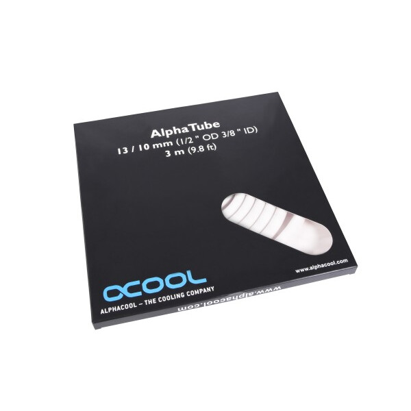 Alphacool 17534, Weiß, Röhre, Polyvinylchlorid (PVC), 80 °C, 1,3 cm, 3 m