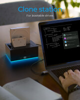 ICY BOX IB-127CL-U3 - HDD - SATA - Serial ATA II - Serial ATA III - 2.5,3.5" - 18 TB - USB 3.2 Gen 1 (3.1 Gen 1) Type-B - 5 Gbit/s