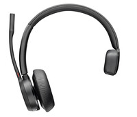 Poly Voyager 4310 Headset +BT700 Dongle +Ladestation - für Microsoft Teams zertifiziert - Kabellos - Büro/Callcenter - 122 g - Kopfhörer - Schwarz