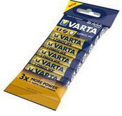 Varta 4103, Einwegbatterie, AAA, Alkali, 1,5 V, 8 Stück(e), Blau, Gelb