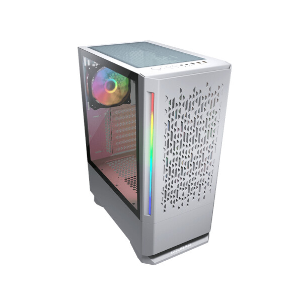 Cougar Case MX430 Air RGB Weiß, Midi Tower, PC, Weiß, ATX, micro ATX, Mini-ITX, Gaming, HDD, Leistung