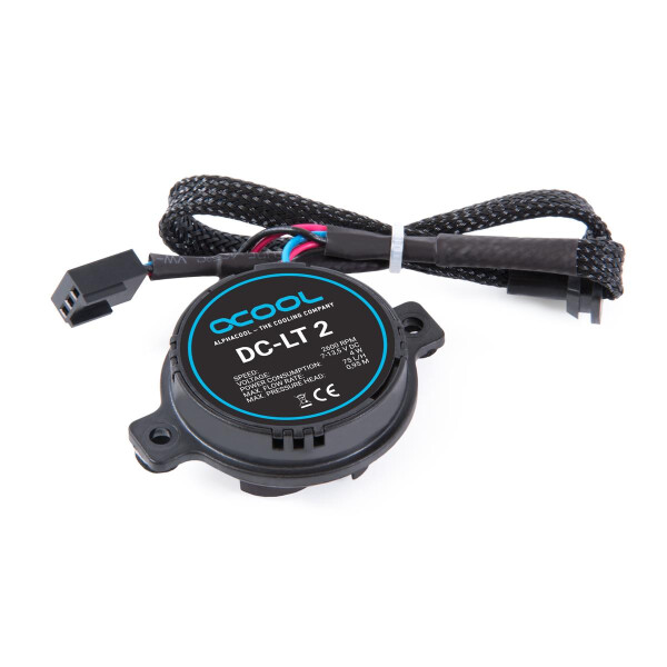 Alphacool DC-LT 2, Pumpe, Keramik, Kunststoff, Schwarz, 3-polig, 52 mm, 18 mm