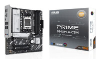 ASUS PRIME B840M-A-CSM, AMD, Sockel AM5, AMD Ryzen 7000 Series, AMD Ryzen 8000 Series, AMD Ryzen 9000 Series, Sockel AM5, DDR5-SDRAM, 192 GB - Mainboard - AMD Sockel AM5 (Ryzen Zen4)