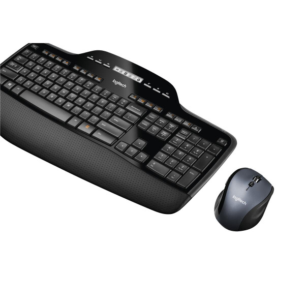 Logitech MK710 Performance, Volle Größe (100%), Kabellos, RF Wireless, QWERTZ, Schwarz, Maus enthalten