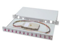 DIGITUS LWL Spleißbox, 1HE, bestückt, 12x LC...