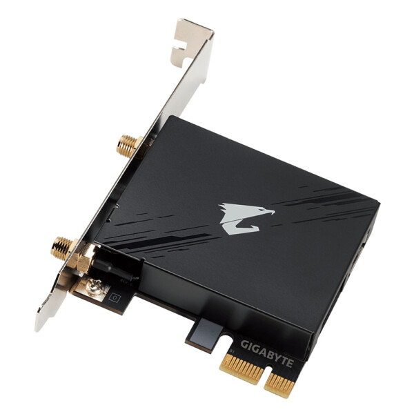 Gigabyte GC-WBAX210, Eingebaut, Kabellos, PCI Express, WLAN / Bluetooth, 2400 Mbit/s, Schwarz