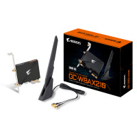 Gigabyte GC-WBAX210, Eingebaut, Kabellos, PCI Express, WLAN / Bluetooth, 2400 Mbit/s, Schwarz