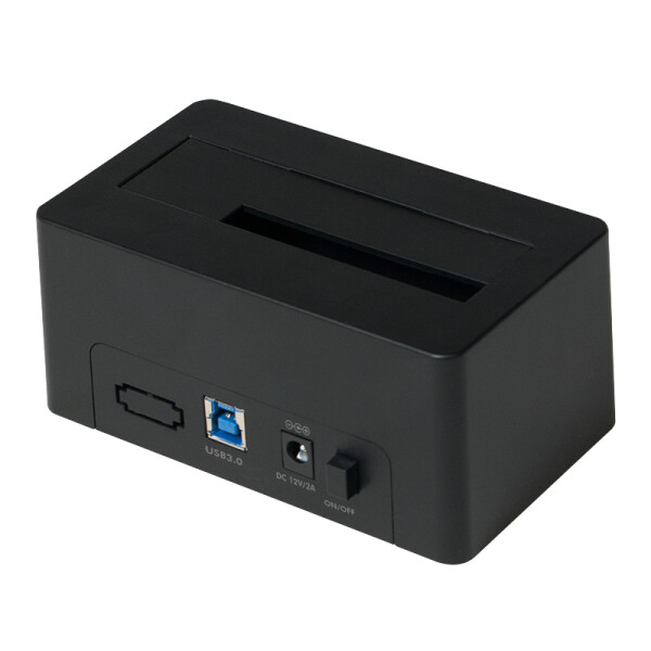 LogiLink QP0026, HDD, SSD, SATA, Serial ATA II, Serial ATA III, 2.5,3.5", USB 3.2 Gen 1 (3.1 Gen 1) Type-B, 5 Gbit/s, Schwarz