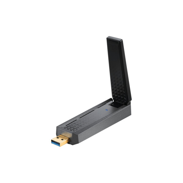 MSI AX1800 WiFi USB Adapter, USB Typ-A, USB 2.0, Männlich, Schwarz, 102 mm, 30 mm