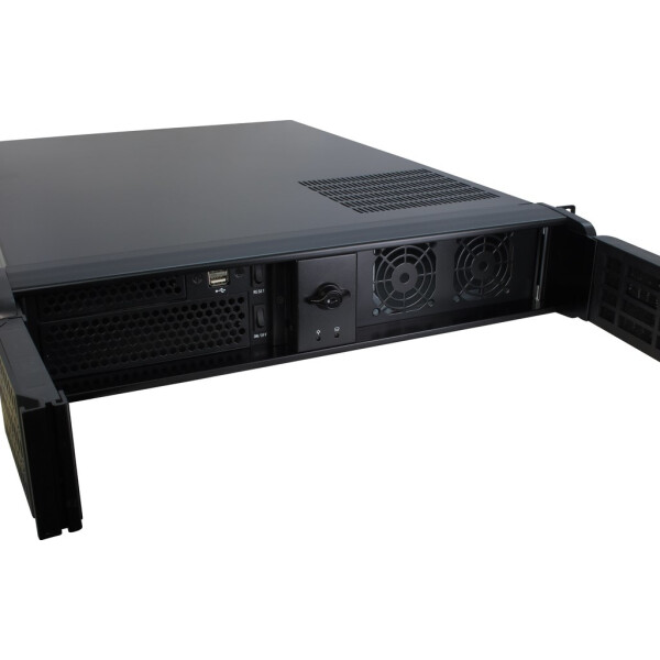 Inter-Tech IPC 2U-2098-SL, Rack, Server, Schwarz, ATX, micro ATX, Mini-ITX, Stahl, 2U