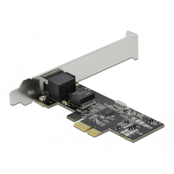 Delock PCI Express x1 Karte 1 x RJ45 2,5 Gigabit LAN RTL8125, Eingebaut, Kabelgebunden, PCI Express, Ethernet, 2500 Mbit/s