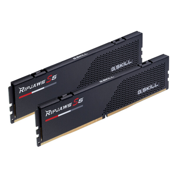 G.Skill Ripjaws S5 F5-5200J4040A32GX2-RS5K, 64 GB, 2 x 32 GB, DDR5, 5200 MHz, 288-pin DIMM