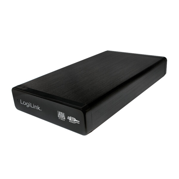 LogiLink UA0284, HDD-Gehäuse, 3.5", SATA, 5 Gbit/s, USB Anschluss, Schwarz