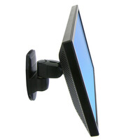 Ergotron 200 Series Wall Mount Pivot - 11,3 kg - 61 cm (24") - 75 x 75 mm - 100 x 100 mm - Schwarz