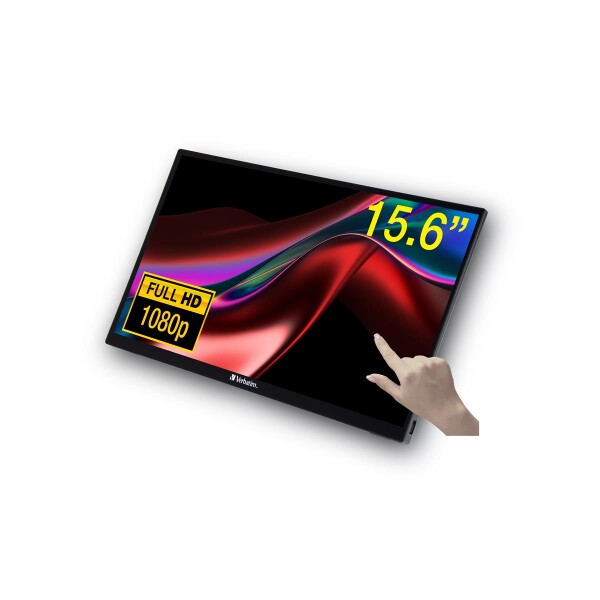 Verbatim 49592 - 39,6 cm (15.6") - 1920 x 1080 Pixel - Full HD - LCD - 6 ms - Schwarz