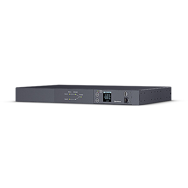 CyberPower Systems CyberPower PDU24004 - ATS PDU - Metered - Rackmount 1U - ATS Eingang (2x) 230V/10A IEC-320 C14 - Ausgang 10A/IEC-320 C13 (12) - Managed - Geändert - 1U - Einphasig - Rackmount - Horizontal - Stahl