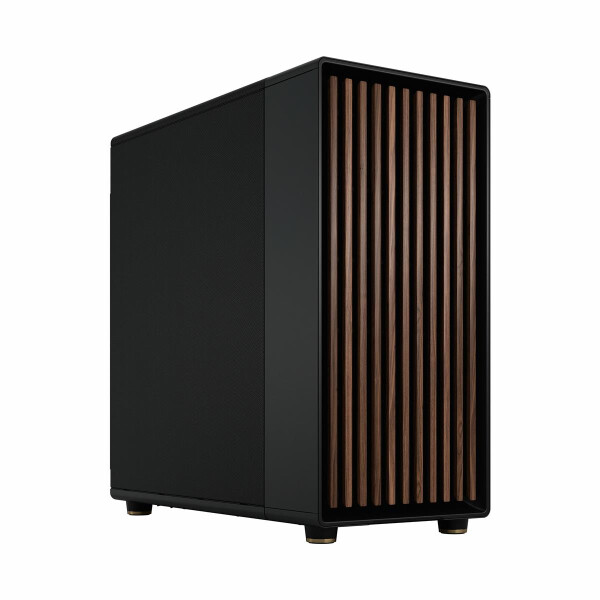 Fractal Design FD-C-NOR1X-01, Midi Tower, PC, Schwarz, Anthrazit, ATX, EATX, micro ATX, Micro-ITX, Stahl, Holz, Gaming