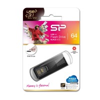 Silicon Power Blaze B50 - 64 GB - USB Typ-A - 3.2 Gen 1 (3.1 Gen 1) - Dia - 8,3 g - Schwarz