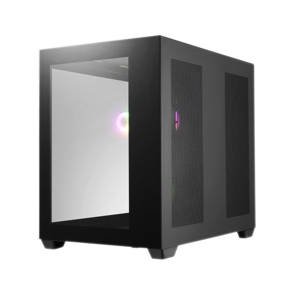 FSP CMT380, Midi Tower, PC, Schwarz, ATX, micro ATX, Mini-ITX, Glas, SPCC, Multi