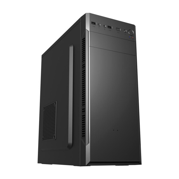 FSP CMT160, Midi Tower, PC, Schwarz, ATX, ITX, micro ATX, SPCC, 15 cm