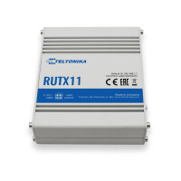 Teltonika RUTX11 - Wi-Fi 5 (802.11ac) - Dual-Band (2,4 GHz/5 GHz) - Eingebauter Ethernet-Anschluss - 3G - 4G - Grau
