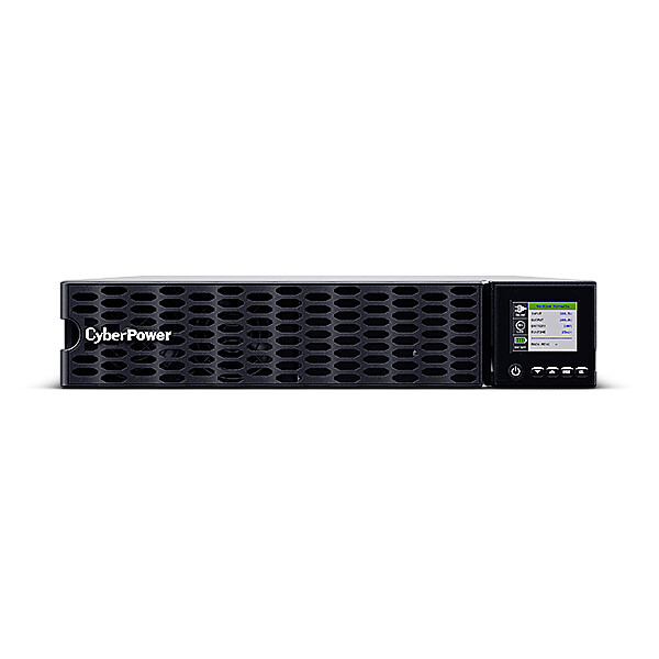 CyberPower Systems CyberPower OL5KERTHD 19" USV 5000VA/5000W Tower/Rack 2U, ECO Mode, LCD, USB, BMS Battery Management, Built in RMCARD205, Anschluss f. opt. Batterieerweiterung inkl. 19" Railkit, Doppelwandler (Online), 5 kVA, 5000 W, Reiner Sinus, 200 V