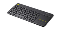 Logitech K400 Plus - Mini - Kabellos - RF Wireless - QWERTY - Schwarz