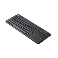 Logitech K400 Plus - Mini - Kabellos - RF Wireless - QWERTY - Schwarz