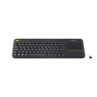 Logitech K400 Plus - Mini - Kabellos - RF Wireless - QWERTY - Schwarz