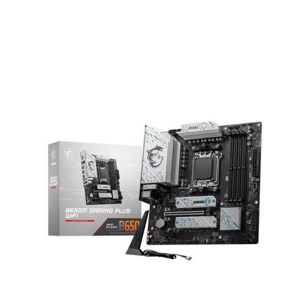 MSI B650M GAMING PLUS WIFI, AMD, Sockel AM5, Sockel AM5, 192 GB, DDR5-SDRAM, 192 GB